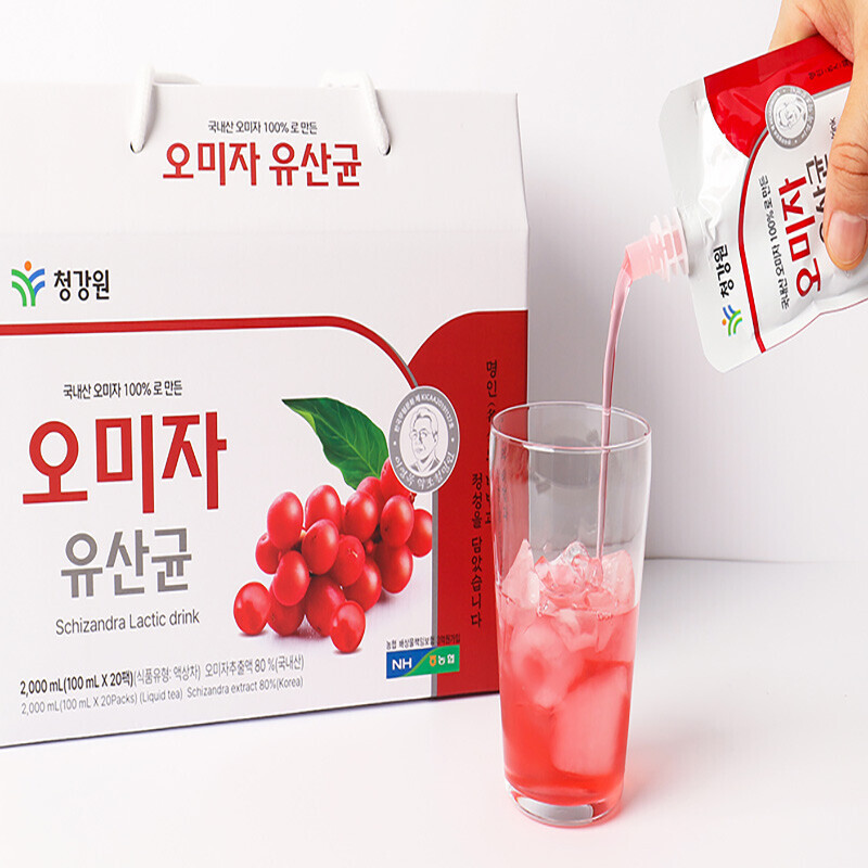 원주몰,청강원 오미자유산균 100ml*10팩/20팩