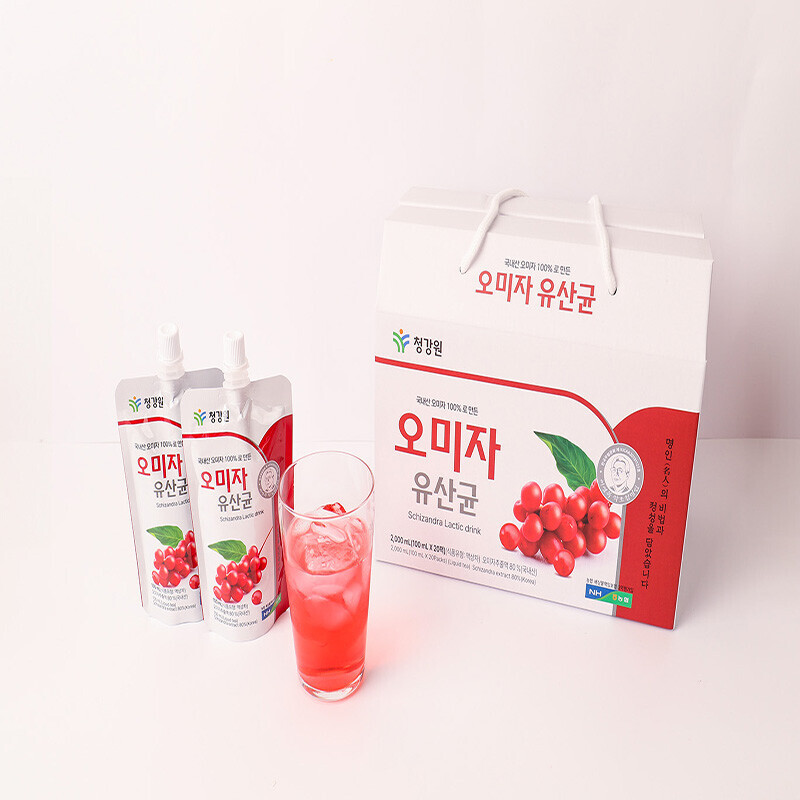 강원더몰,청강원 오미자유산균 솔잎차 340ml 10병/20병